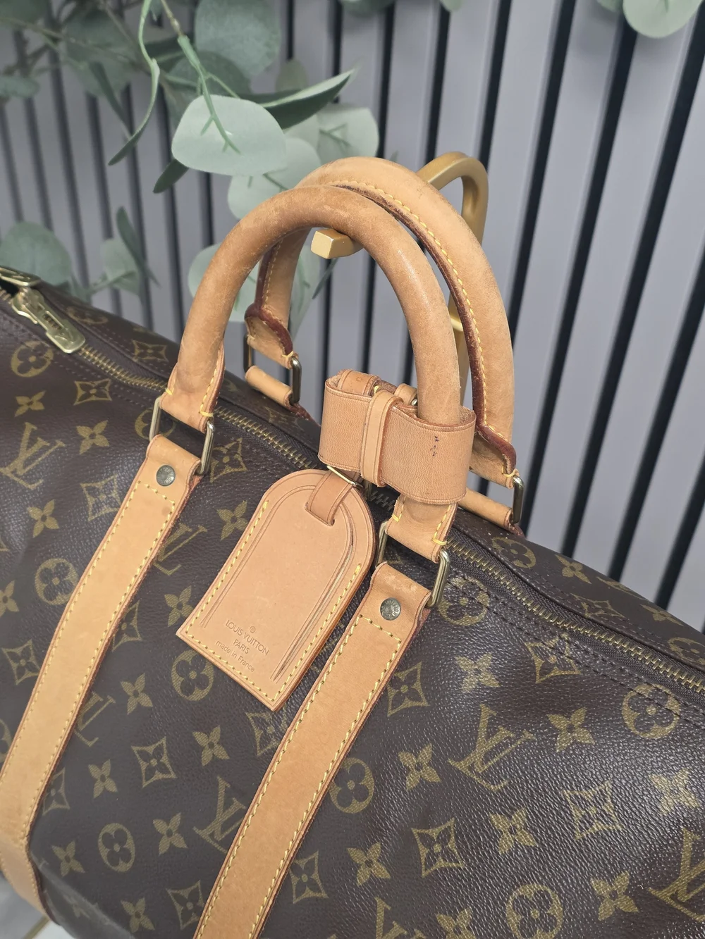 Louis Vuitton Brown Monogram Keepall 45 Travel Duffel